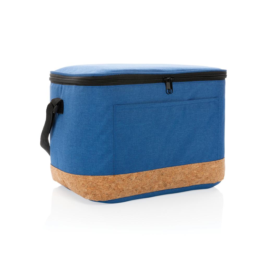 Geantă de răcire XL din RPET în două tonuri, cu detaliu din plută Impact AWARE™ blue