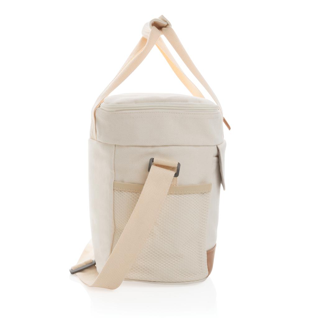 Geantă de răcire din pânză reciclată de 16 oz. Impact AWARE™ off white