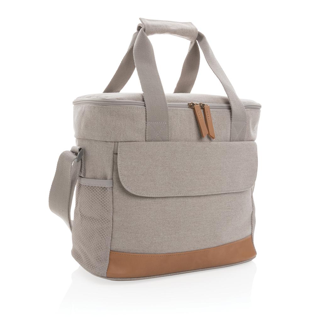 Geantă de răcire din pânză reciclată de 16 oz. Impact AWARE™ grey