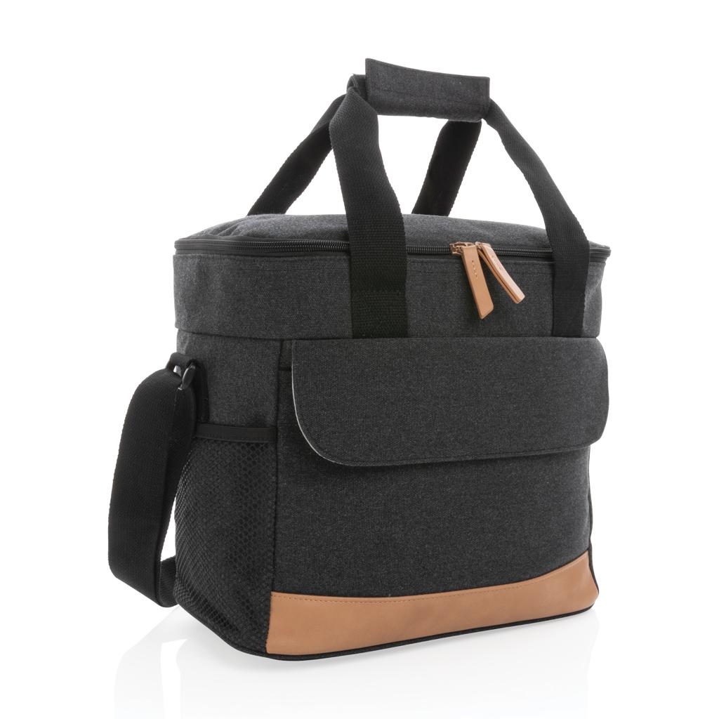 Geantă de răcire din pânză reciclată de 16 oz. Impact AWARE™ black