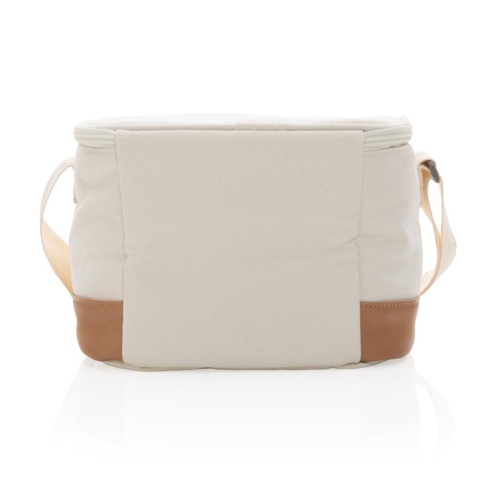 Geantă de răcire pentru șase doze din pânză reciclată de 16 oz. Impact AWARE™  off white