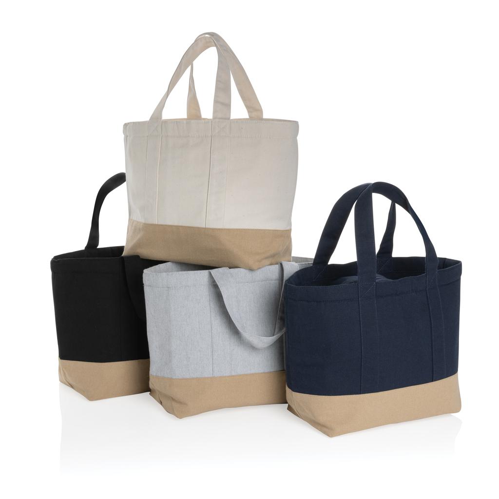 Geantă de răcire din pânză reciclată de 285 gsm, nevopsită Impact Aware™ grey