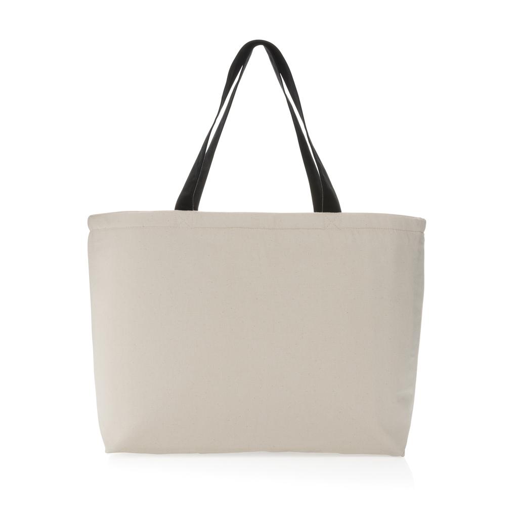 Geantă de răcire mare tip tote din pânză reciclată de 285 gsm, nevopsită Impact Aware™ off white