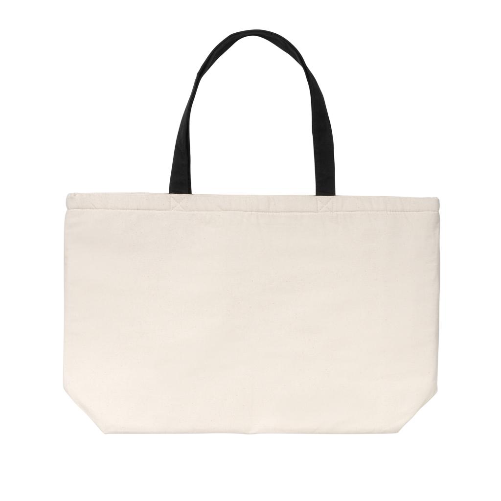 Geantă de răcire mare tip tote din pânză reciclată de 285 gsm, nevopsită Impact Aware™ off white