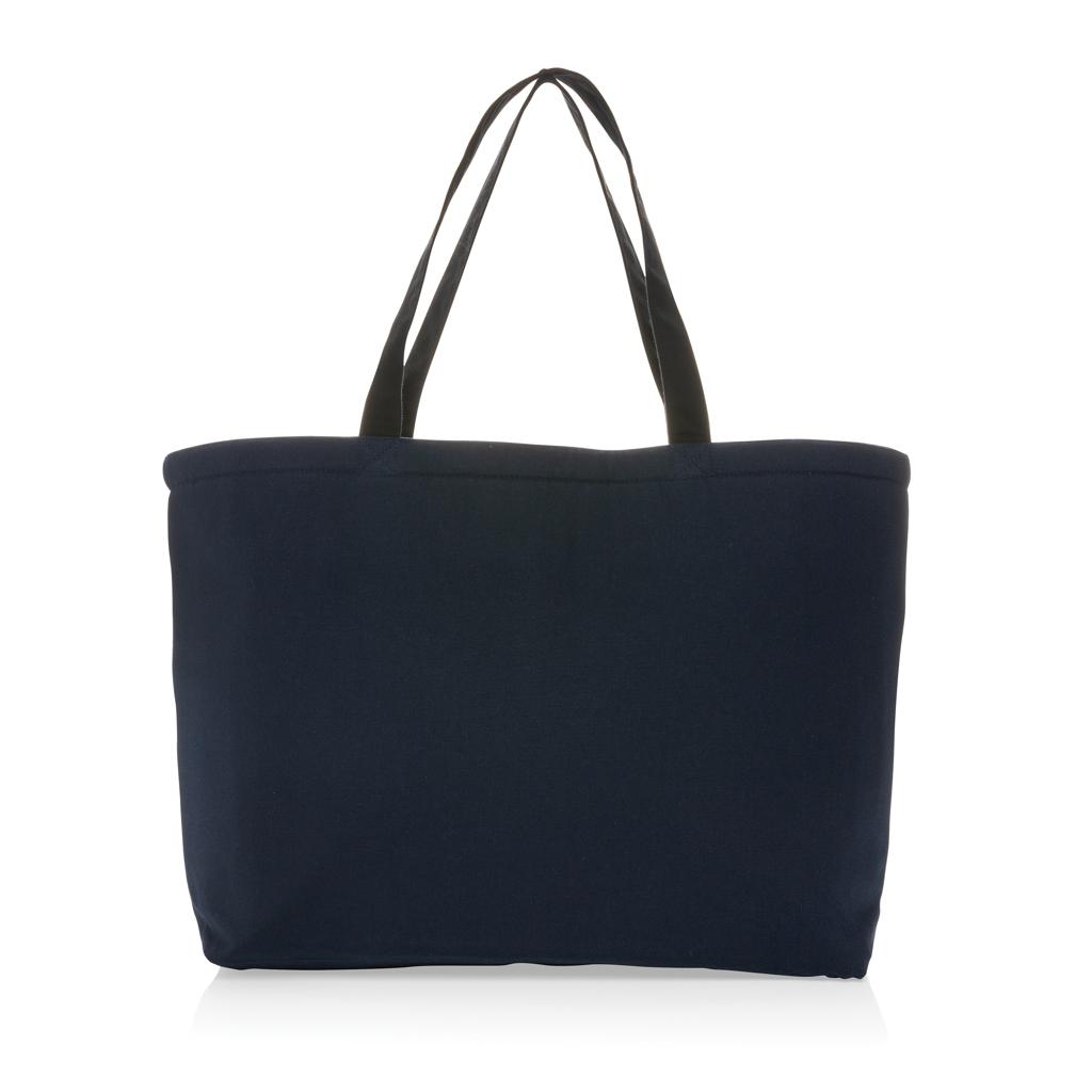 Geantă de răcire mare tip tote din pânză reciclată de 285 gsm, nevopsită Impact Aware™ navy