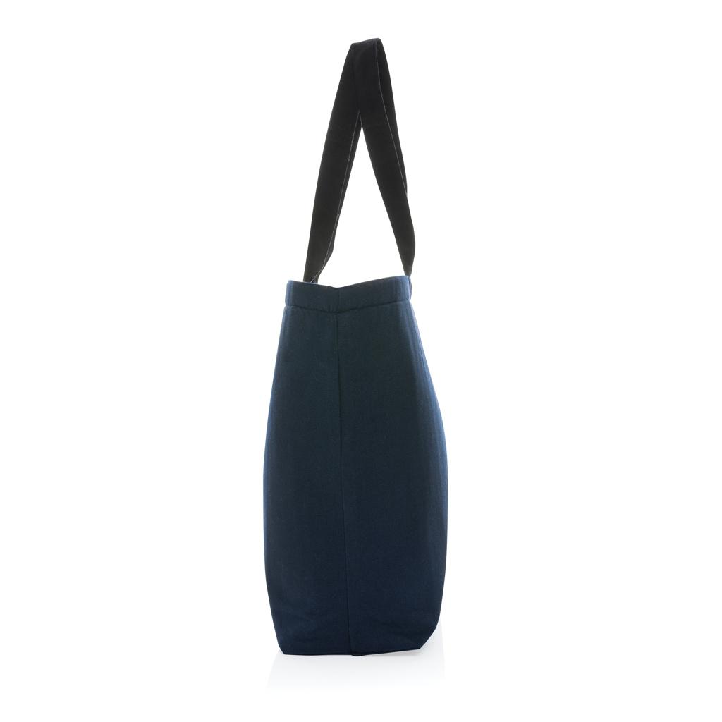 Geantă de răcire mare tip tote din pânză reciclată de 285 gsm, nevopsită Impact Aware™ navy