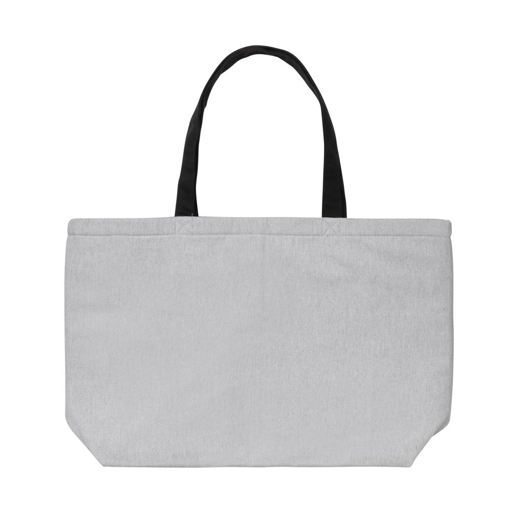 Geantă de răcire mare tip tote din pânză reciclată de 285 gsm, nevopsită Impact Aware™ grey