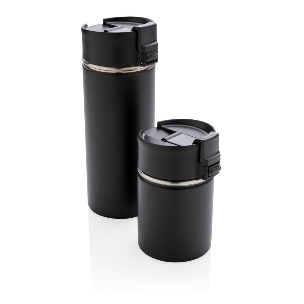 Cană compactă vacuum cu înveliș ceramic Bogota  black
