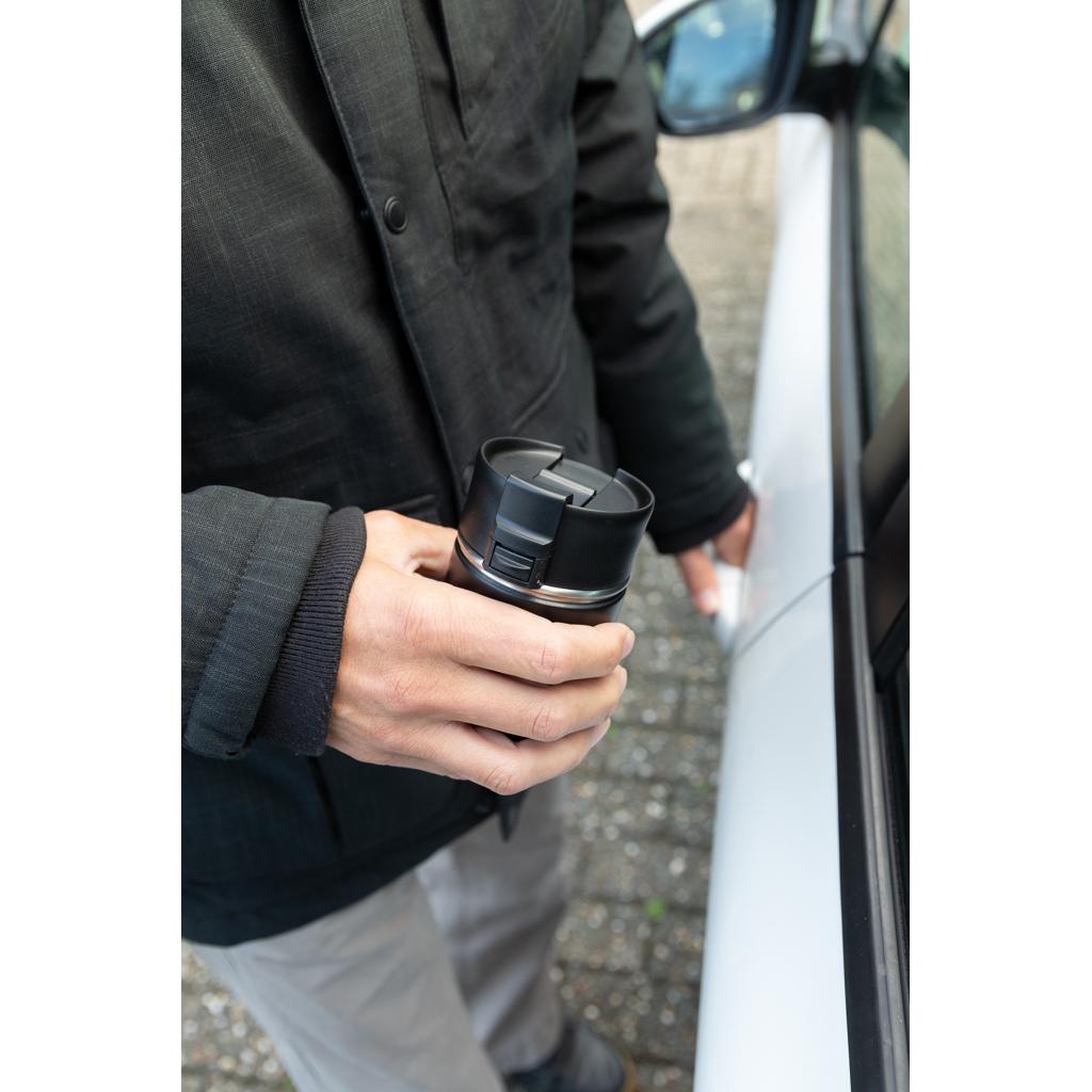Cană compactă vacuum cu înveliș ceramic Bogota  black