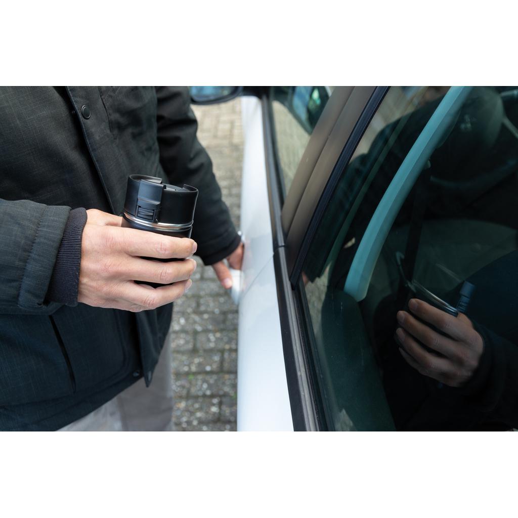 Cană compactă vacuum cu înveliș ceramic Bogota  black
