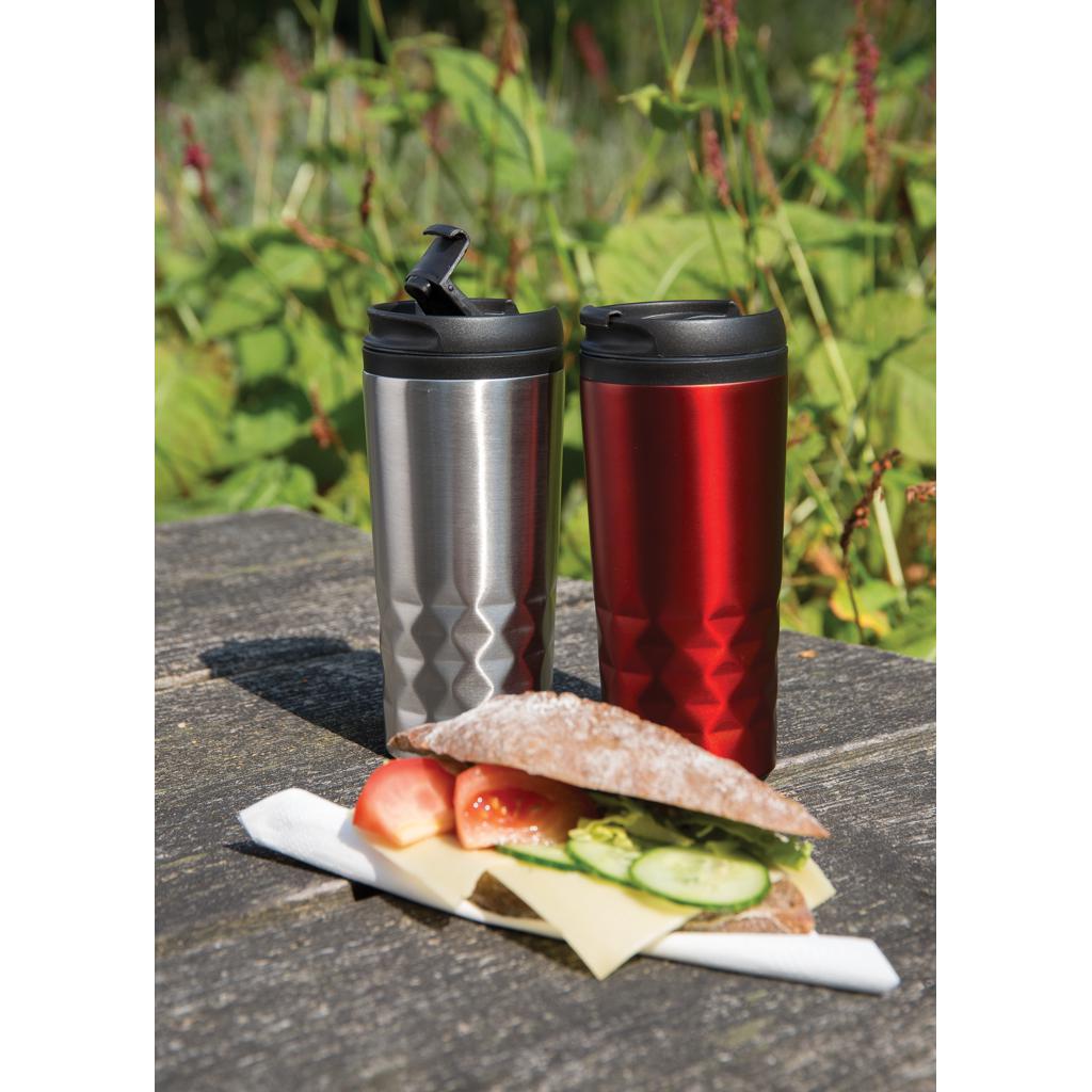 Cană geometrică silver