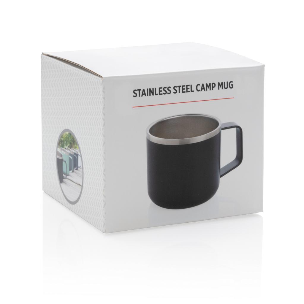 Cană de camping din oțel inoxidabil black