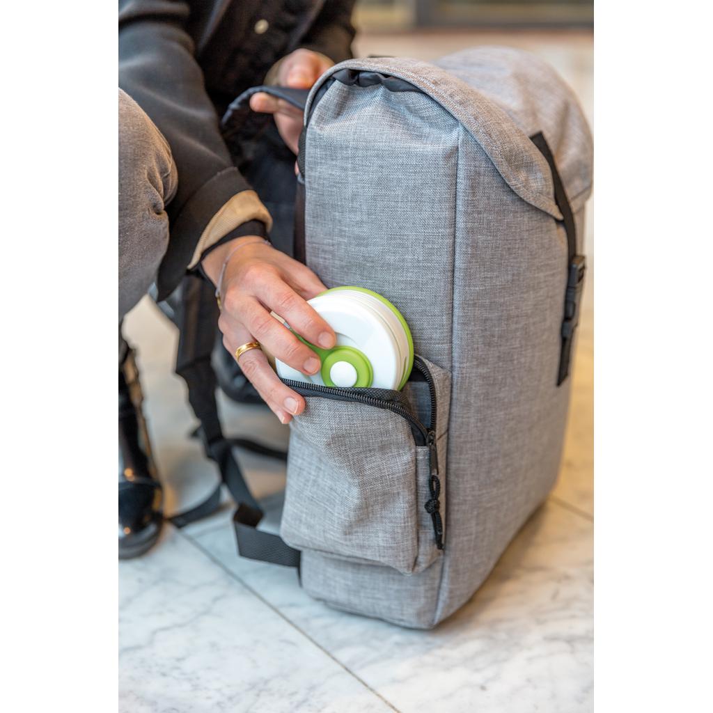 Cană pliabilă din silicon green