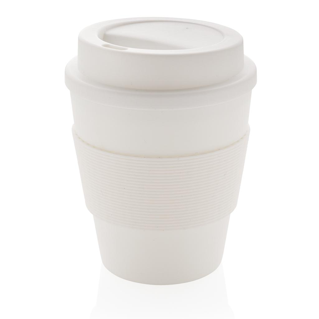 Cană de cafea reutilizabilă cu capac cu filet, 350 ml transparent