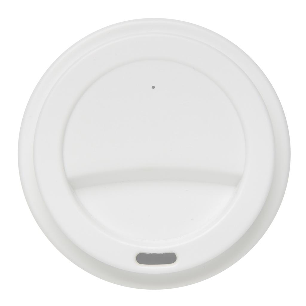 Cană de cafea reutilizabilă cu capac cu filet, 350 ml transparent