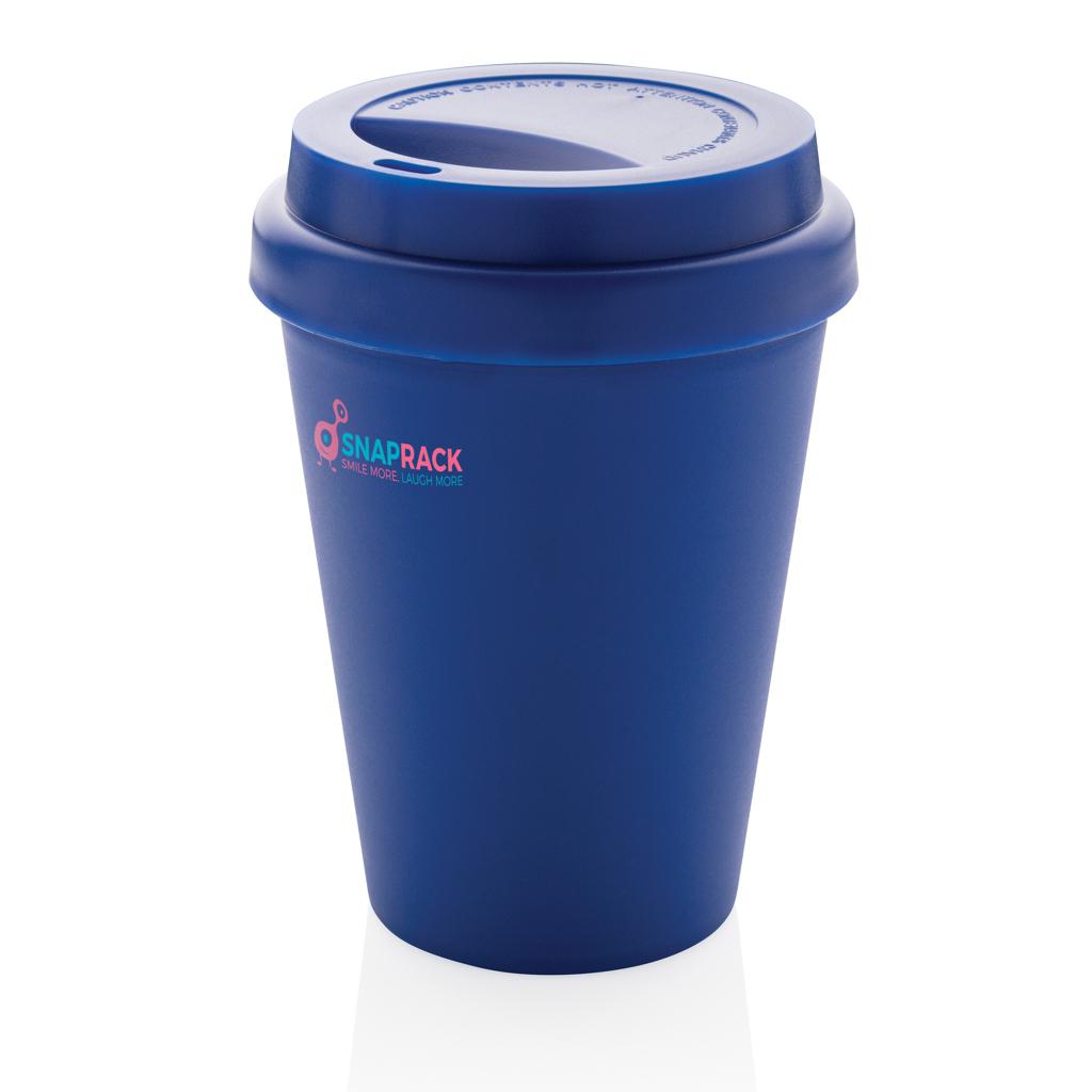 Cană de cafea reutilizabilă cu perete dublu, 300 ml blue