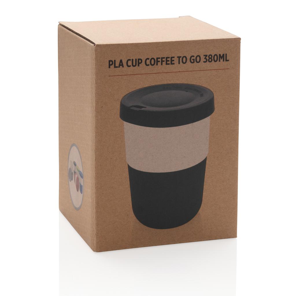 Cană de cafea to go din PLA, 380 ml black