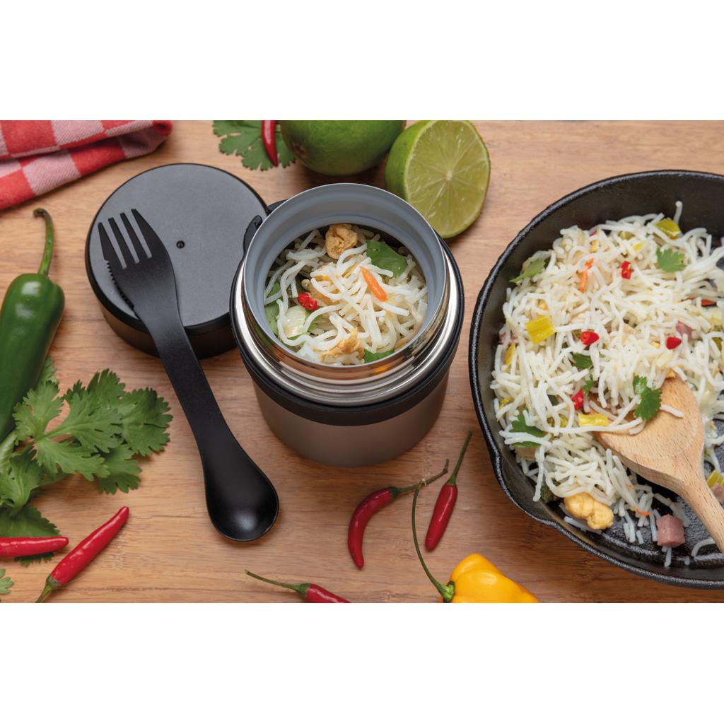 Termos pentru alimente cu strat ceramic Bogota  silver