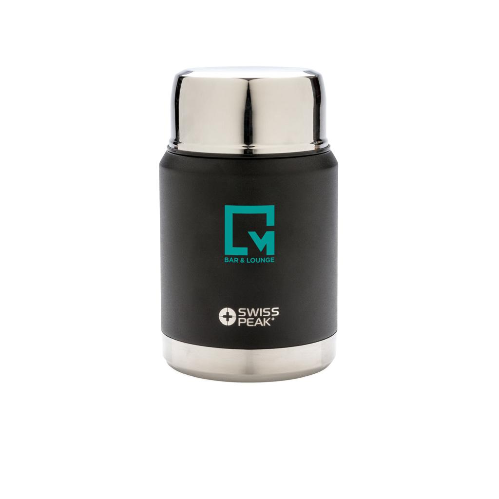 Container alimentar cu vacuum din cupru Swiss Peak Elite black