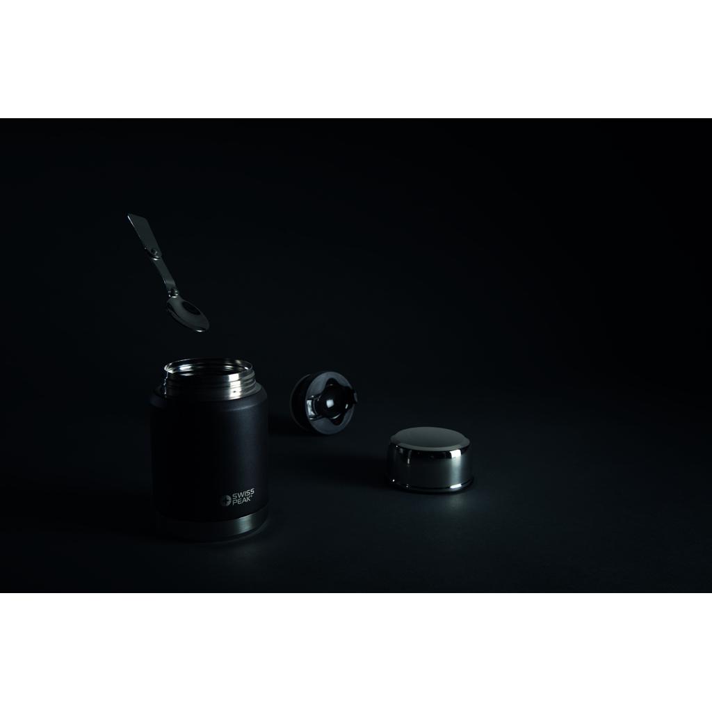Container alimentar cu vacuum din cupru Swiss Peak Elite black