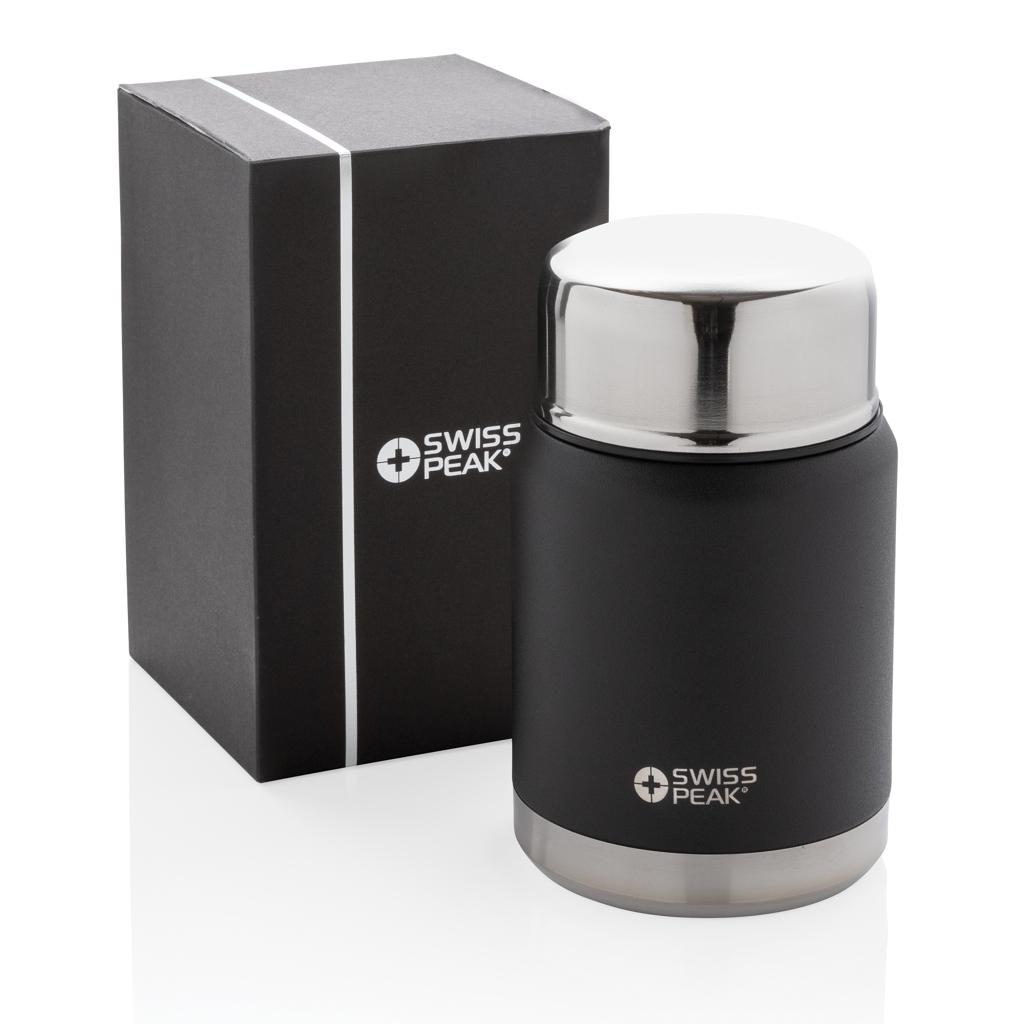 Container alimentar cu vacuum din cupru Swiss Peak Elite black
