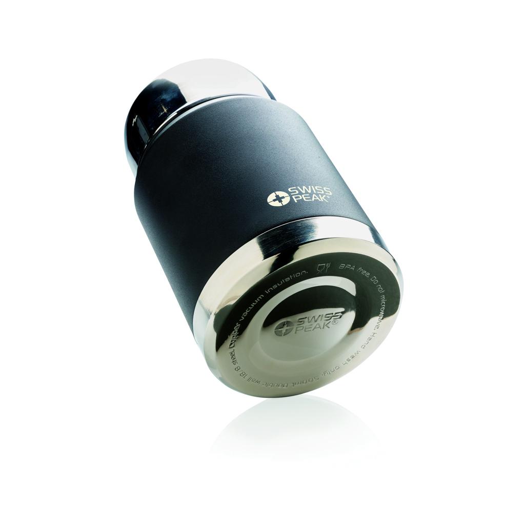 Container alimentar cu vacuum din cupru Swiss Peak Elite black