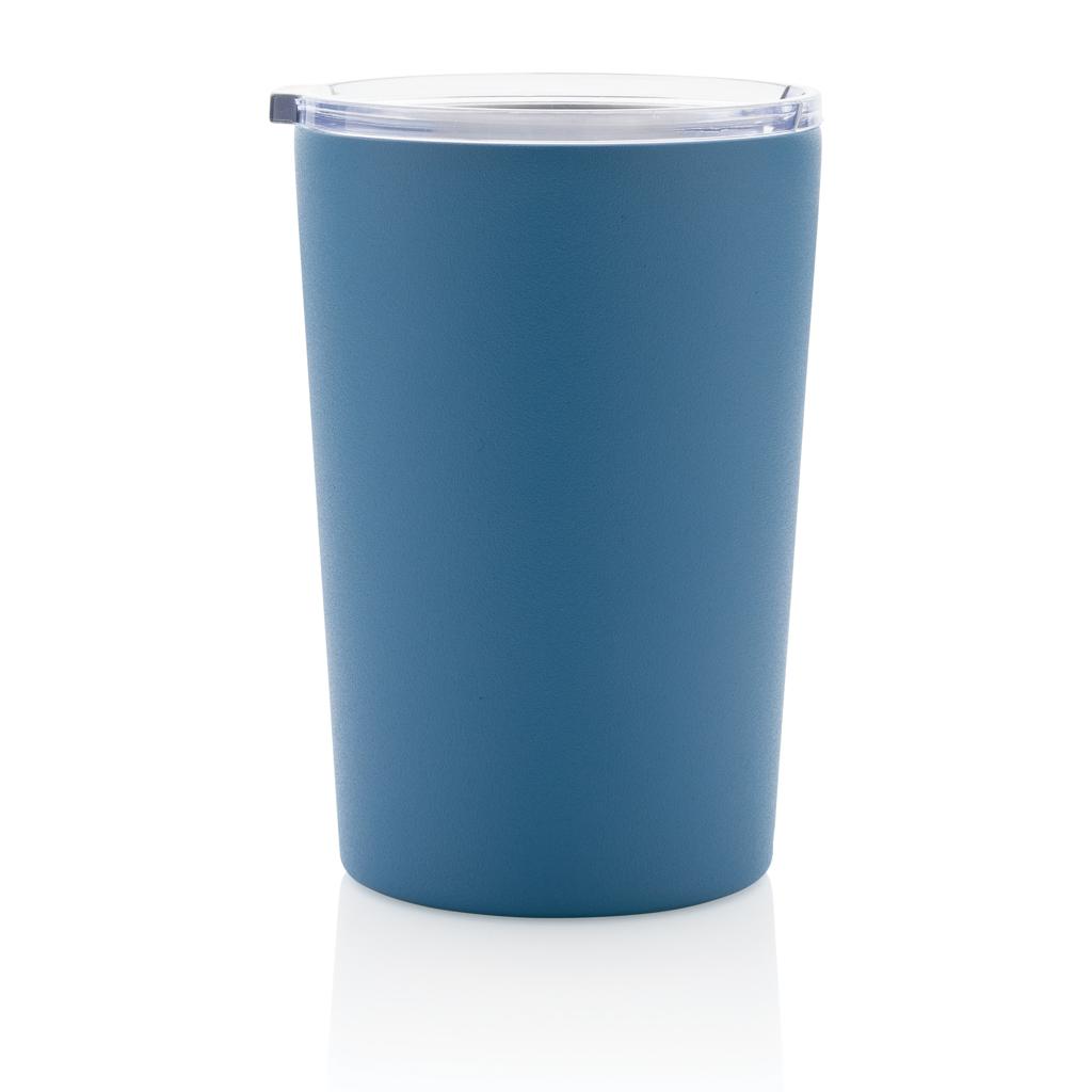 Cana modernă termoizolantă din oțel inoxidabil reciclat RCS cu capac blue