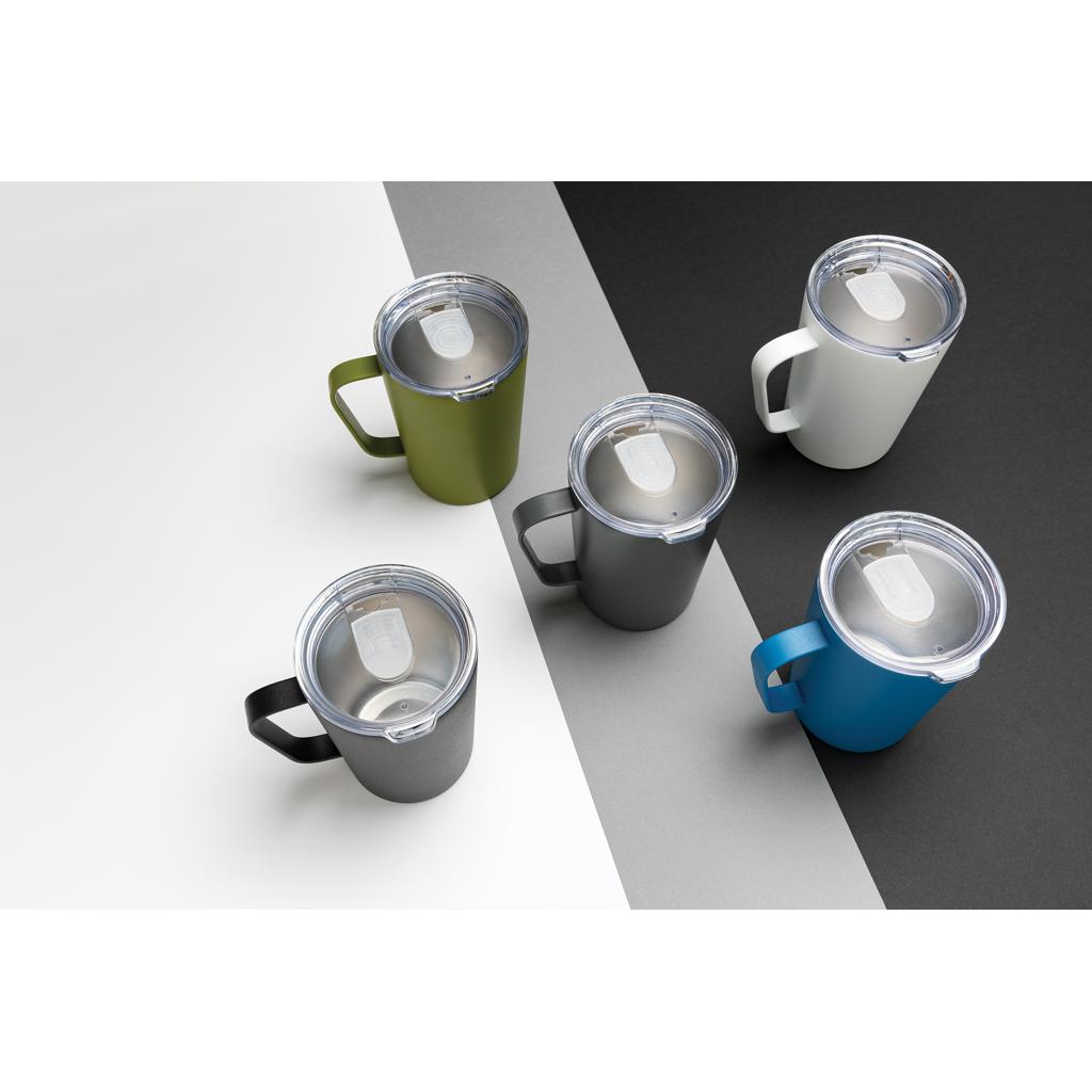 Cana modernă termoizolantă din oțel inoxidabil reciclat RCS cu capac black