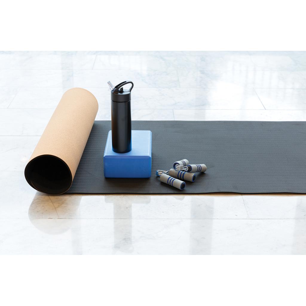 Sticlă de sport cu pai black