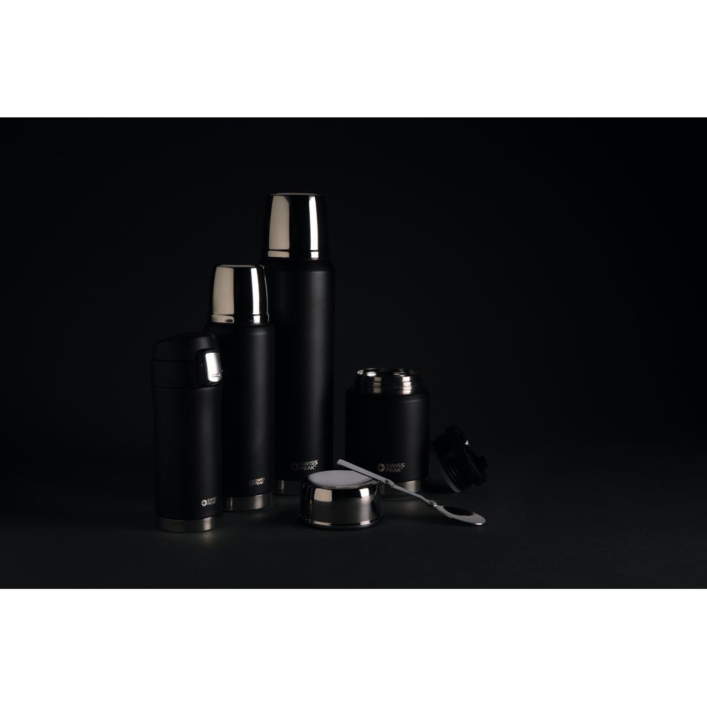 Termos cu vacuum din cupru  1L Swiss Peak Elite black