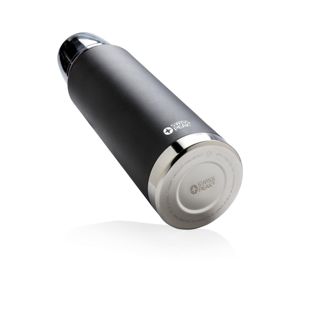 Termos cu vacuum din cupru  1L Swiss Peak Elite black