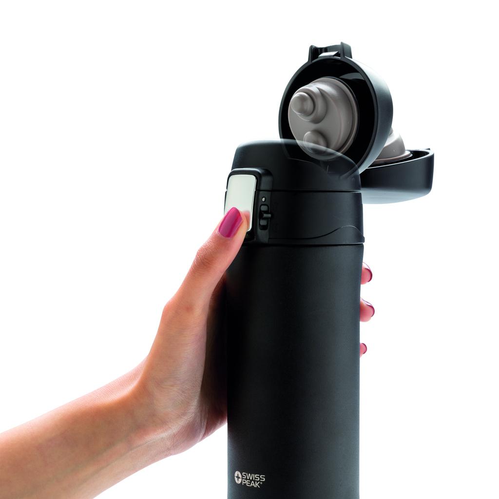 Cană cu vacuum din cupru Swiss Peak Elite black