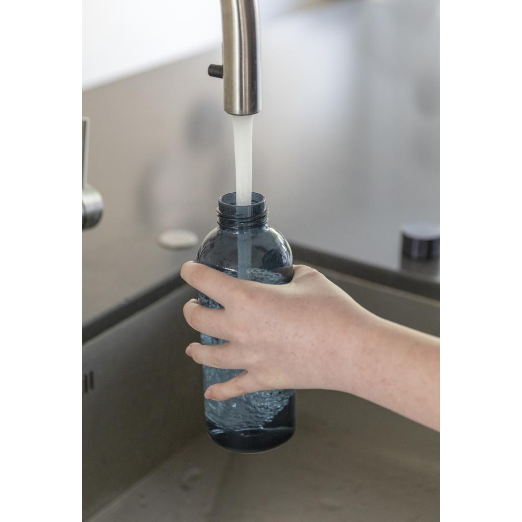 Sticlă de apă etanșă cu capac metalic navy