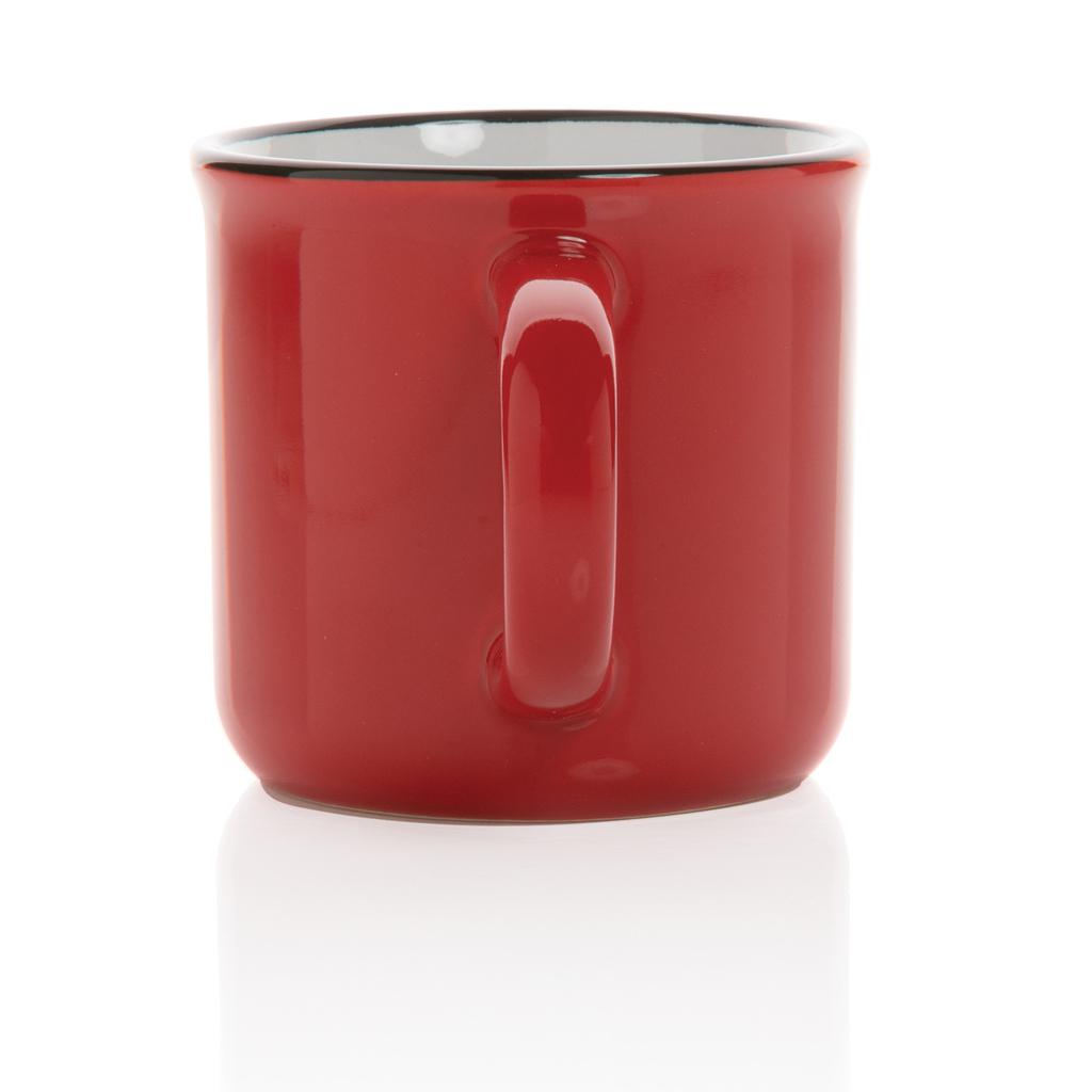 Cană ceramică vintage 280ml red