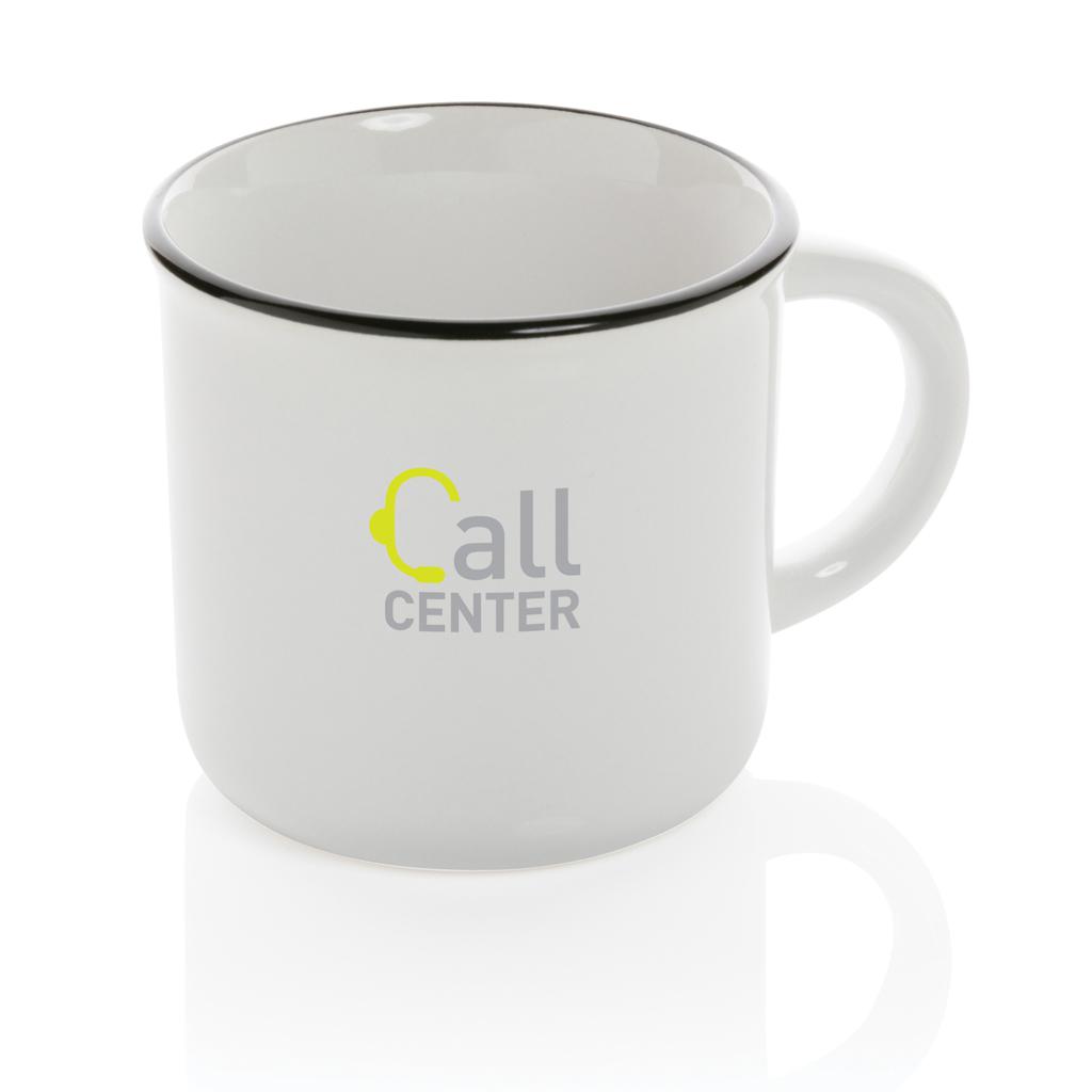 Cană ceramică vintage 280ml transparent