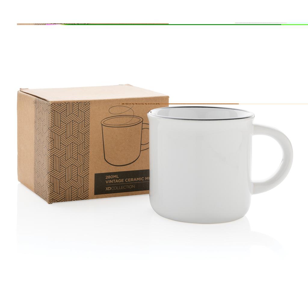 Cană ceramică vintage 280ml transparent