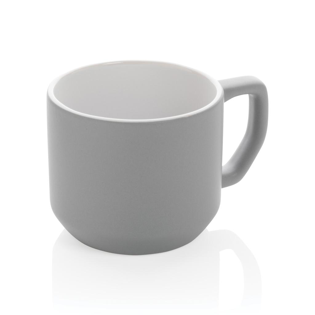 Cană ceramică modernă 350 ml grey