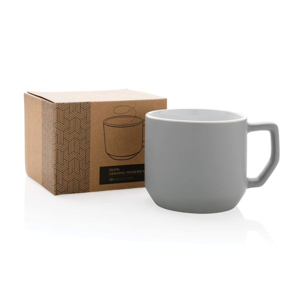 Cană ceramică modernă 350 ml grey