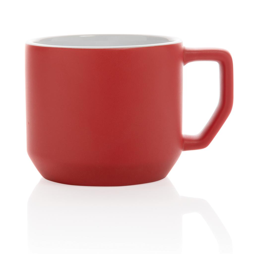 Cană ceramică modernă 350 ml red
