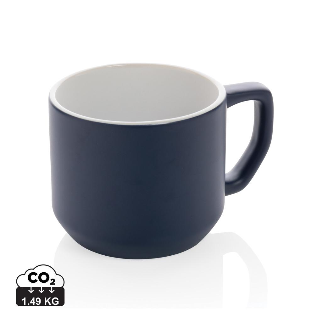 Cană ceramică modernă 350 ml navy