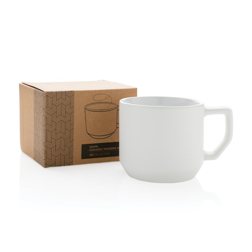Cană ceramică modernă 350 ml transparent