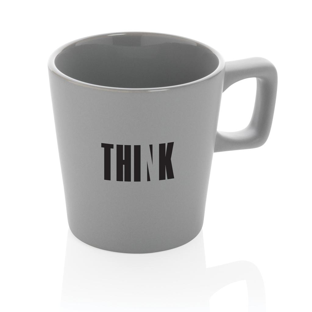 Cană de cafea modernă din ceramică 300ml grey