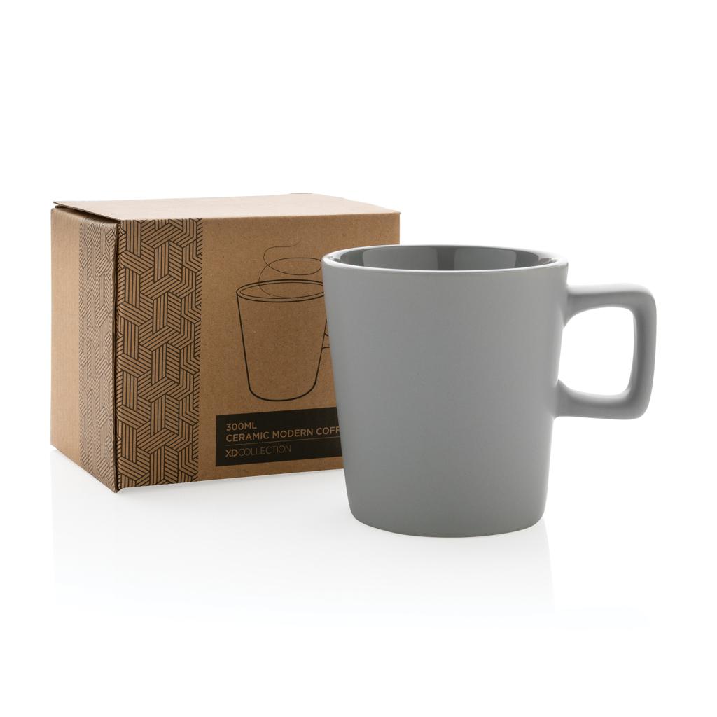 Cană de cafea modernă din ceramică 300ml grey