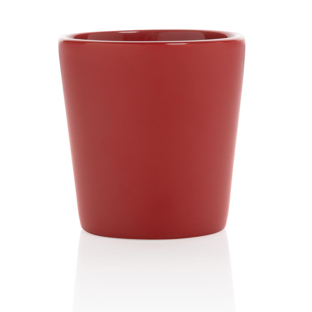 Cană de cafea modernă din ceramică 300ml red