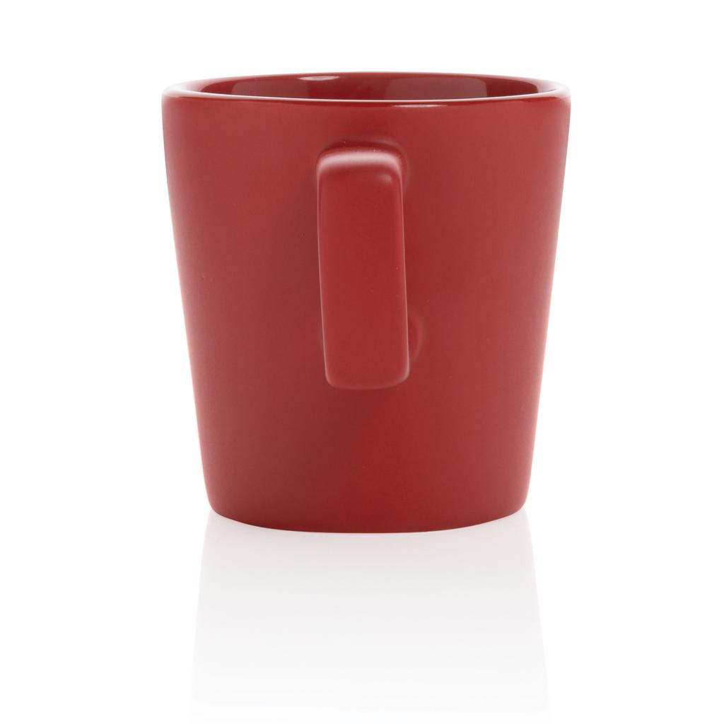 Cană de cafea modernă din ceramică 300ml red