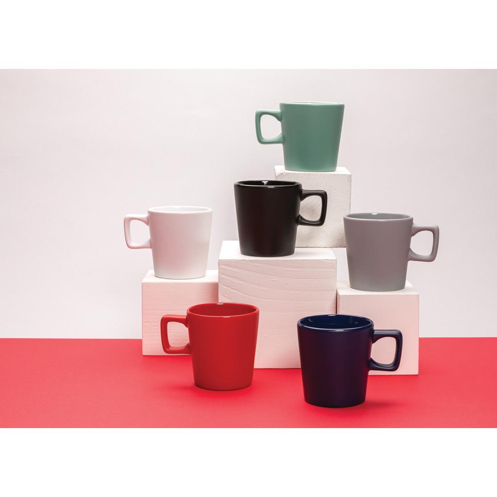 Cană de cafea modernă din ceramică 300ml red