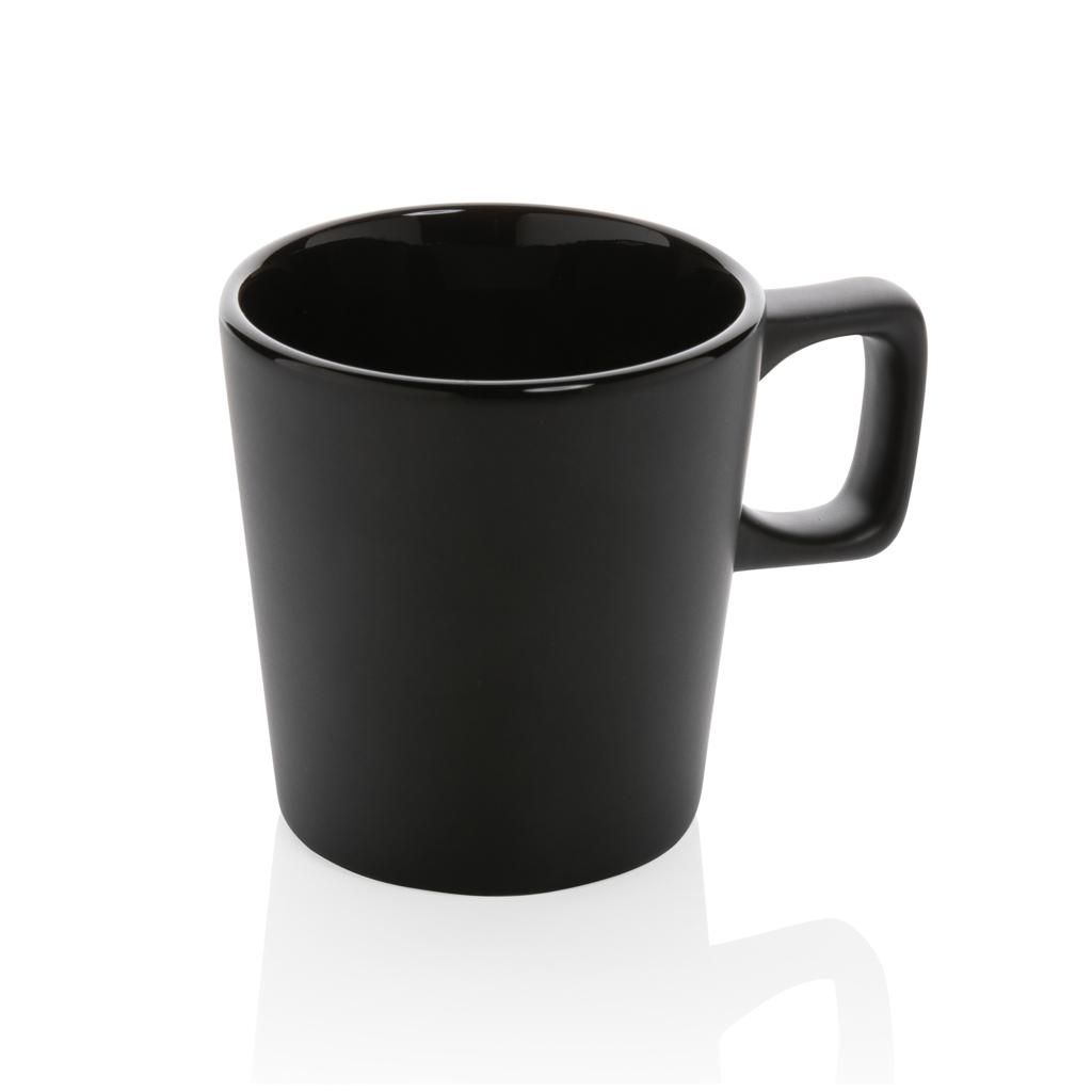 Cană de cafea modernă din ceramică 300ml black