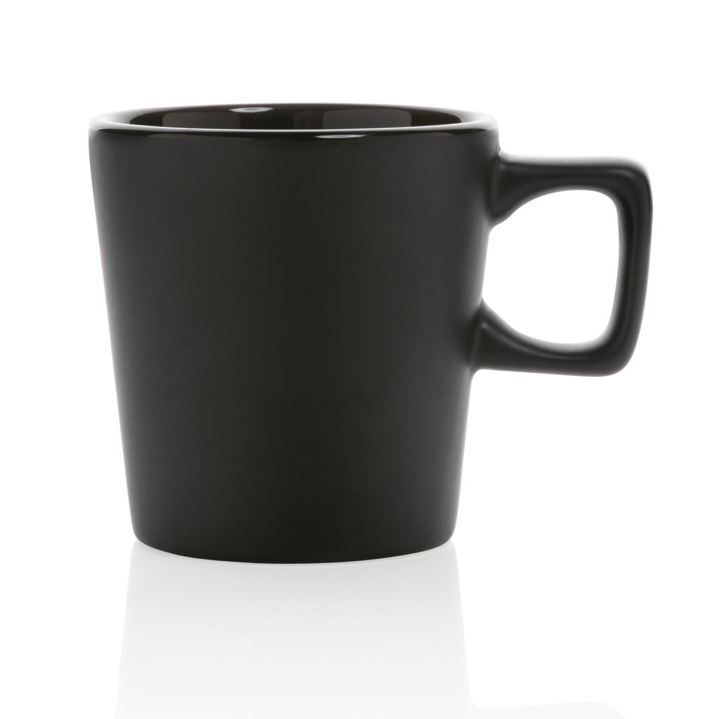 Cană de cafea modernă din ceramică 300ml black
