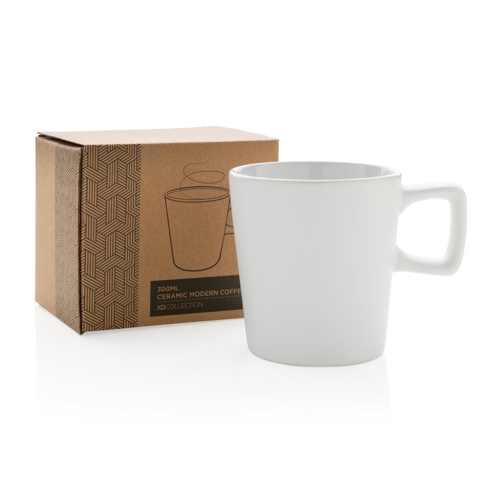 Cană de cafea modernă din ceramică 300ml transparent