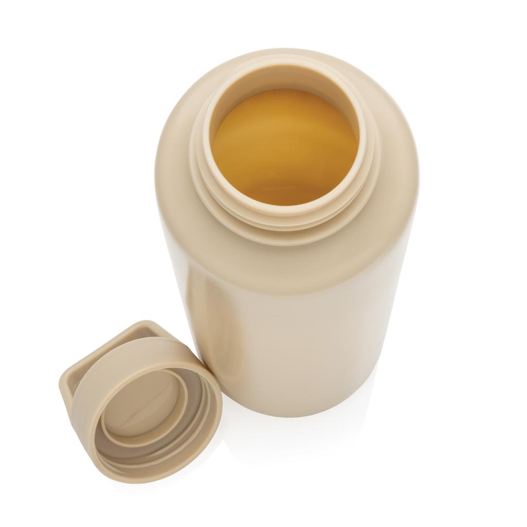 Sticlă de apă din PP reciclat, certificată RCS, cu mâner brown